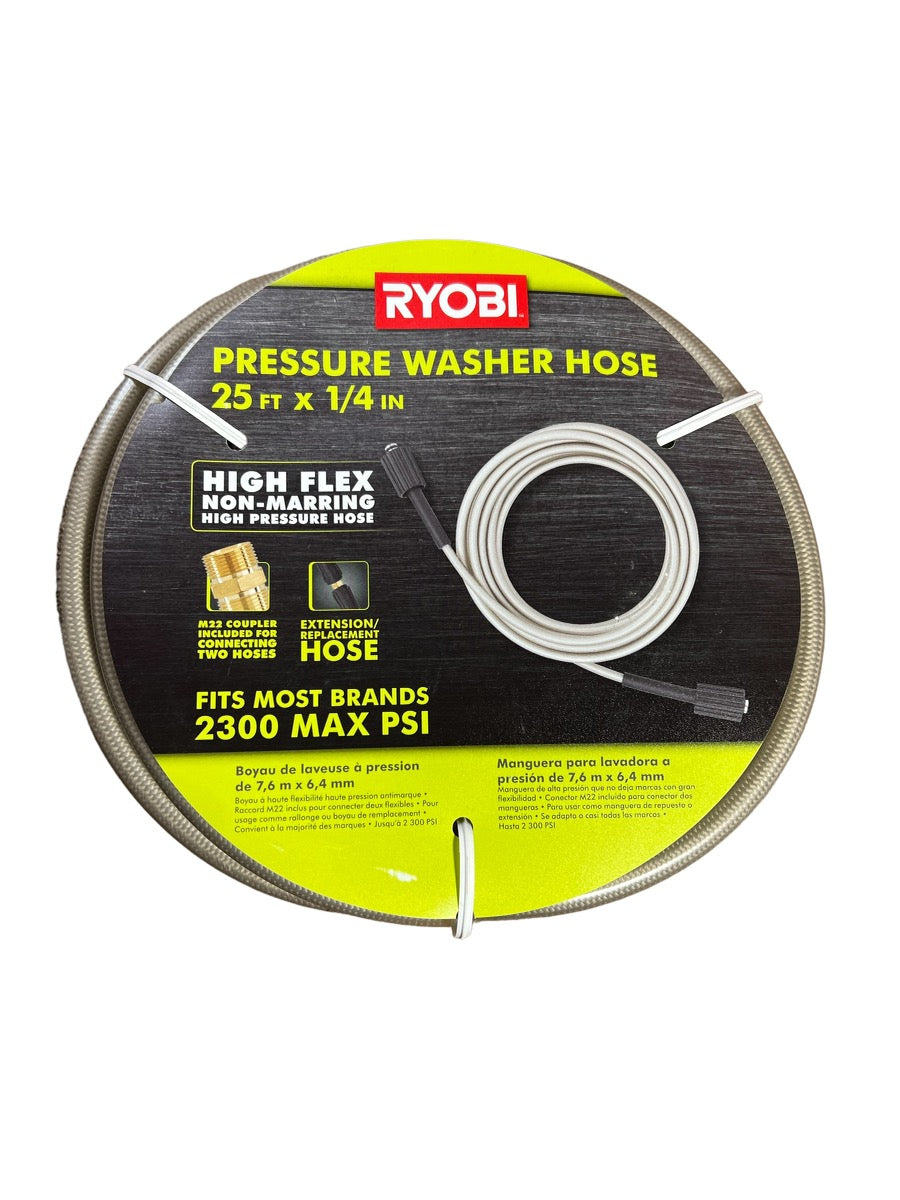 RYOBI 1/4"x25' 2300PSI Hose
