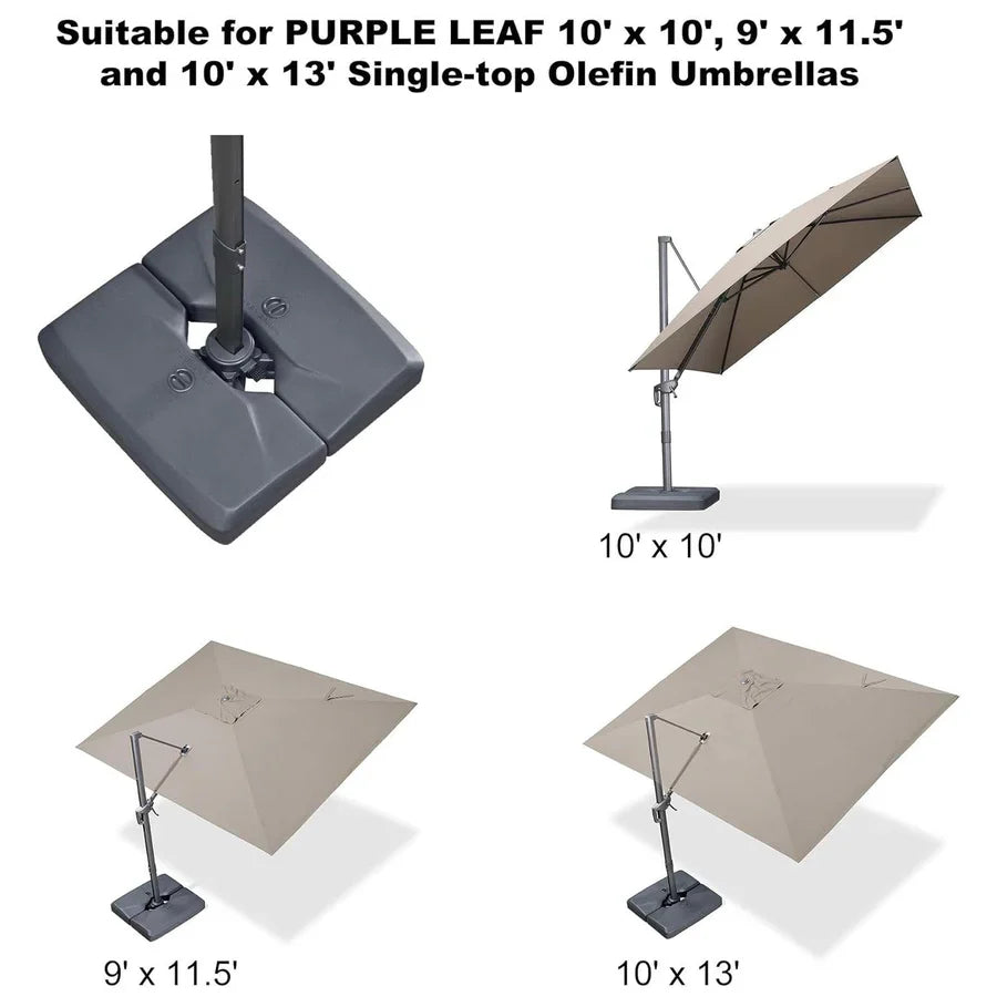 Grey Cantilever Patio Umbrella Base